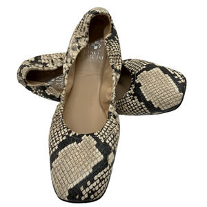 Vince Camuto Size 9 Brindin Style Snakeskin Reptile Print Ballet Flat
